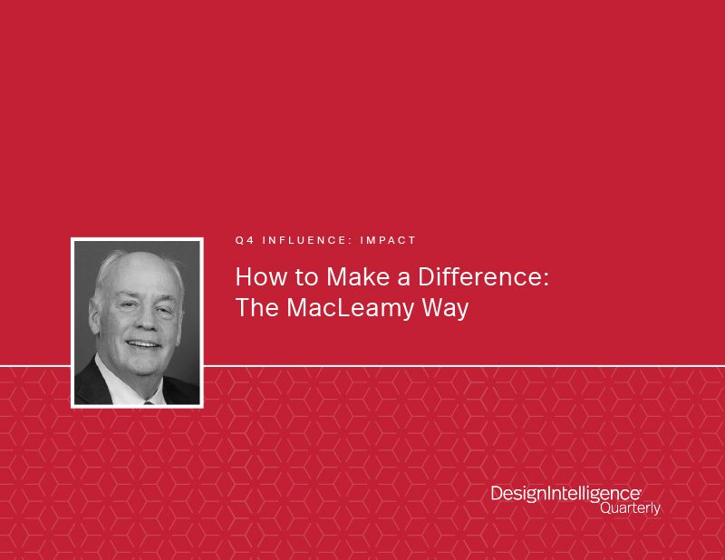 How to make a difference the MacLeamy way